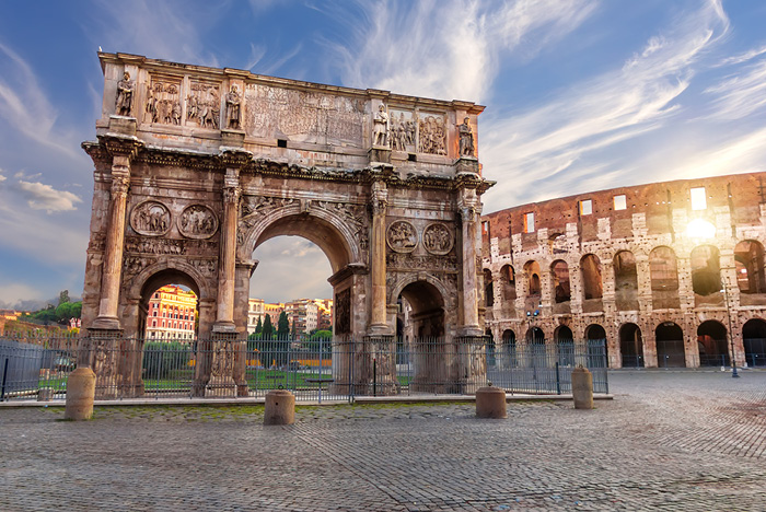 Italy7day 3 The Arch Of Constantine And The Coliseum In Rome